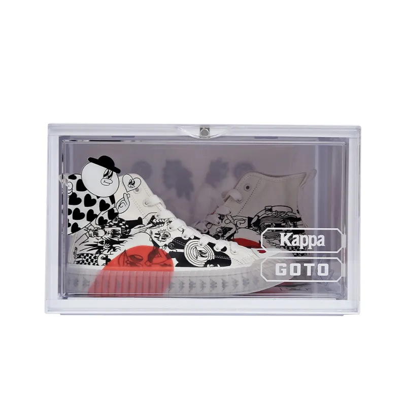 Kappa LALA COMPANY Canvas Shoes Unisex High Top Korean White-0