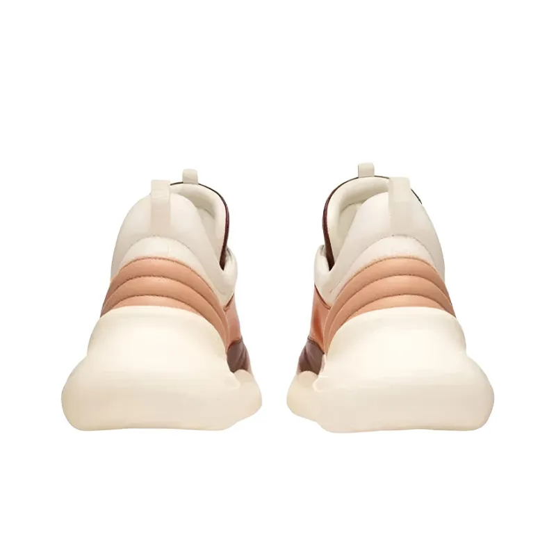 BALLY Maily Cushioning Anti-Slip And Wear-Resistant Mid-Top Chunky Sneakers Women's Red Orange-1