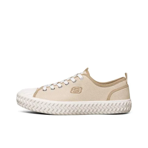 Skechers Street Trax Low Top Canvas Shoes White Women's