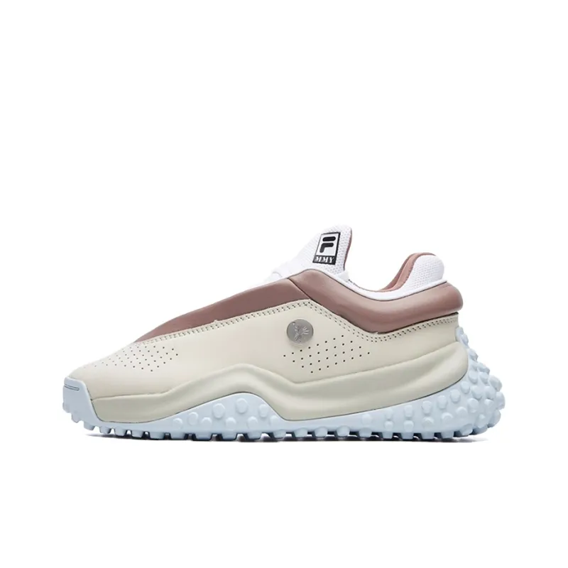 MIHARA YASUHIRO x FILA FM7 FM Cushioning Anti-Slip And Wear-Resistant Low-Top Chunky Sneakers Women's White Brown-0