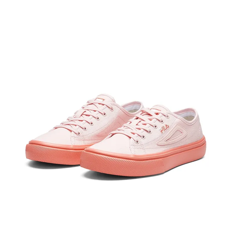 FILA Sail Anti Slip And Wear Resistant Breathable Low Top Canvas Shoes Women's Quartz Rose-2