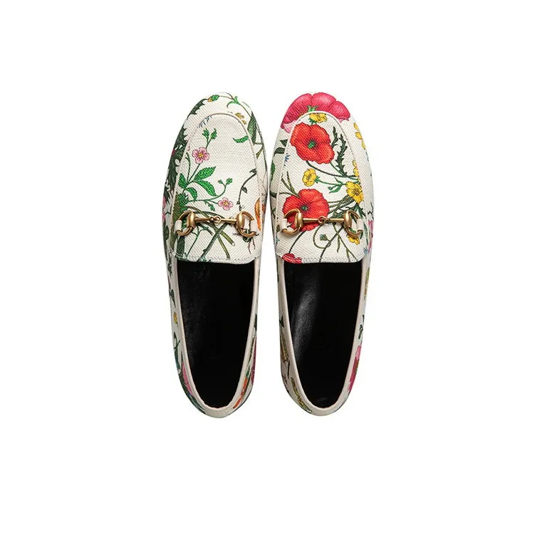 GUCCI Jordaan Casual Single Shoes Women's White-4