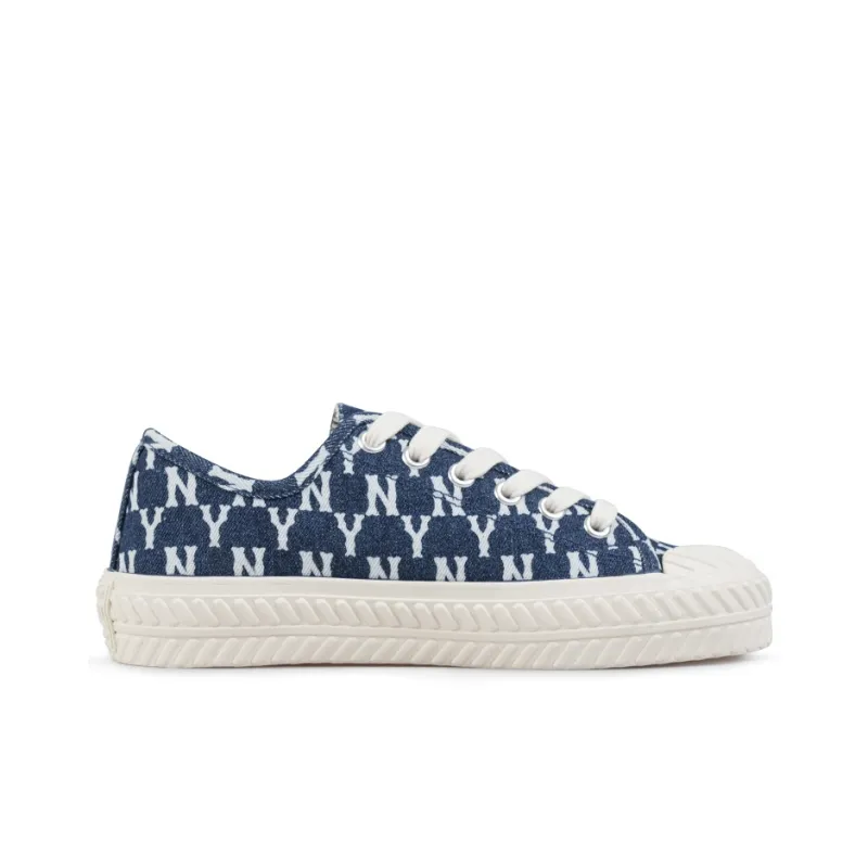 MLB Playball Wear Resistant Low Top Canvas Shoes Unisex Navy Blue-1