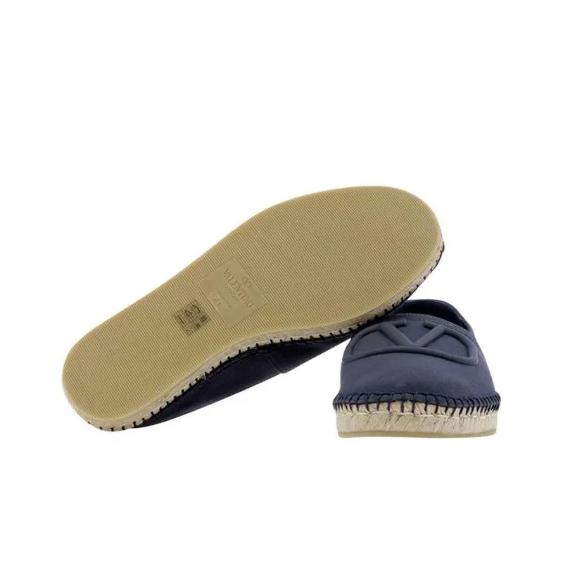 Valentino Vlogo Espadrilles Men's Navy-4