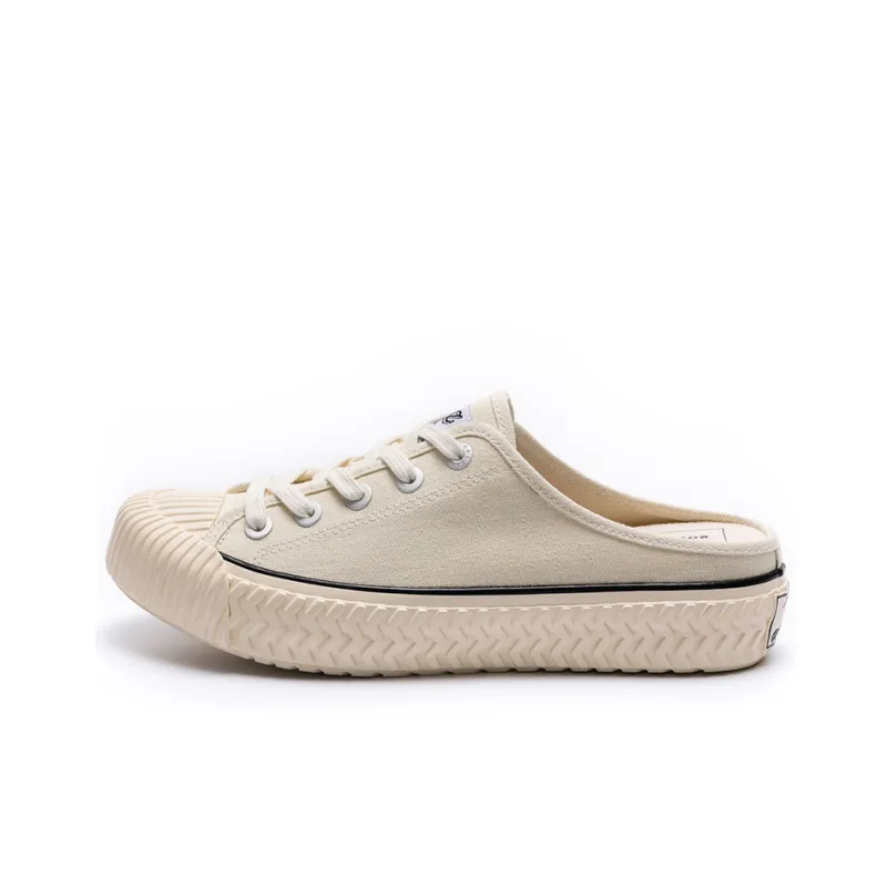 Excelsior Canvas Shoes Women's Low Top Cream White-0