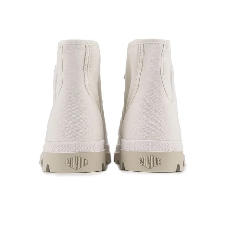 Palladium Pampa HiMcr Wear Resistant High Top Canvas Shoes Unisex Ivory-3
