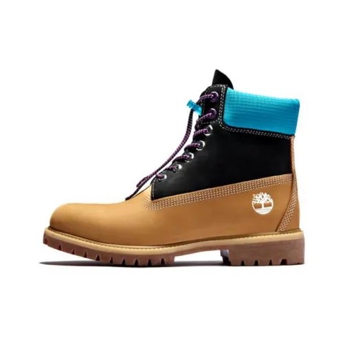 Timberland 6" Boot Black Teal Wheat