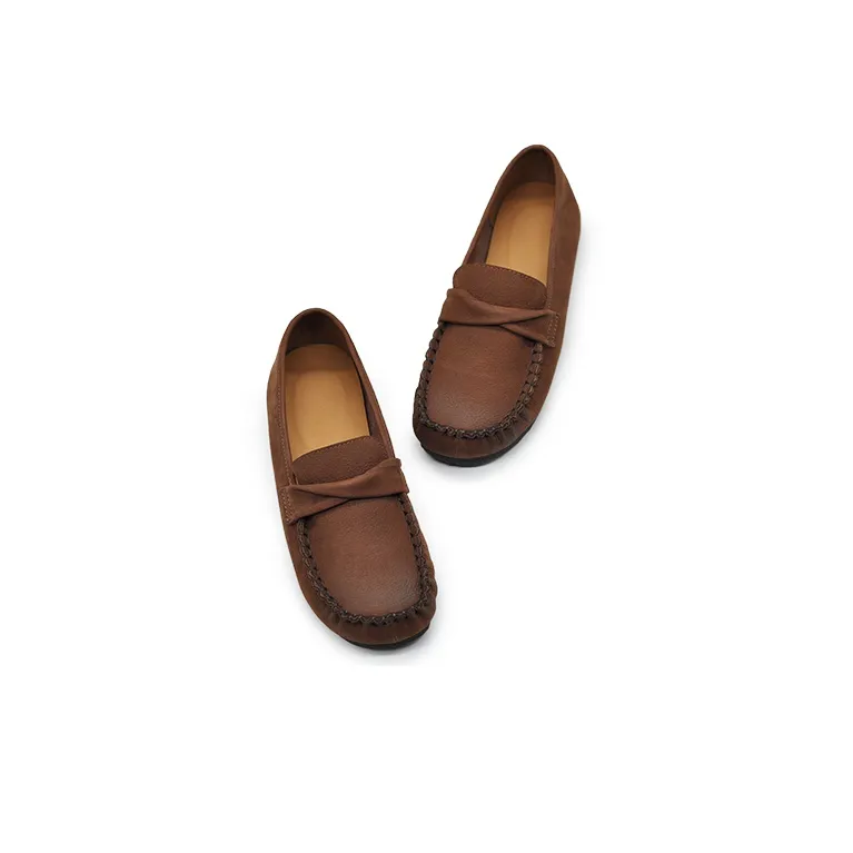 ARTMU Women's Casual Shoes Women's Low Top Coffee/Light Khaki-3