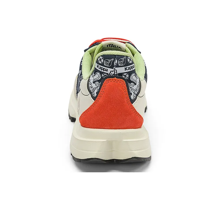 Kappa Cushioning Abrasion Resistant Lightweight Coverage Low Top Chunky Sneakers Unisex Blue White Brown-4