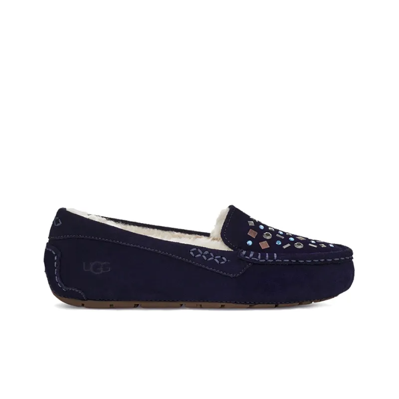 UGG Ansley Stud 2 Rivets Slip On Navy Women's-1