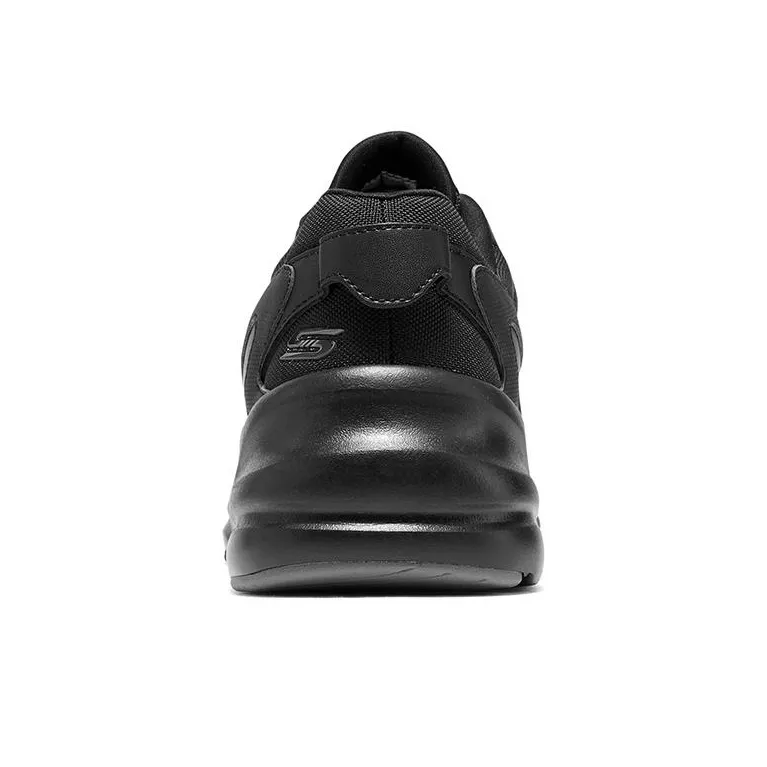 Skechers D'LITES Surfing Cushioning Anti Slip And Wear Resistant Low Top Chunky Sneakers Men's Black-4