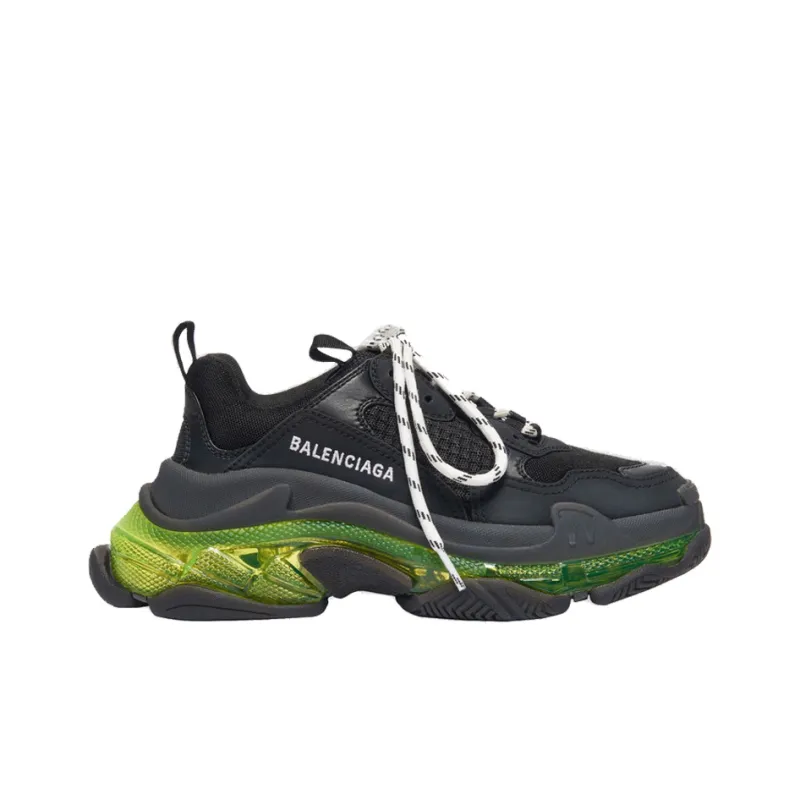 Balenciaga Triple S Black Yellow Fluo Women's-1