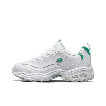 Skechers D'lites 1.0 Running Shoes White/Green