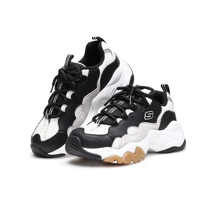Skechers D'Lites 3.0 'Black White Graybrown'-2
