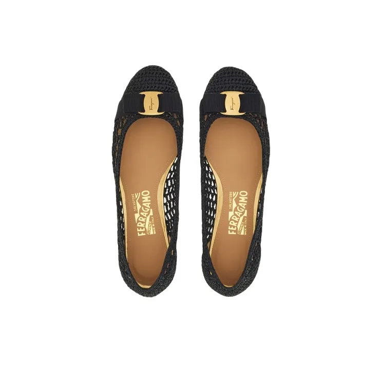 FERRAGAMO Vara Bow Ballerina Shoes-3