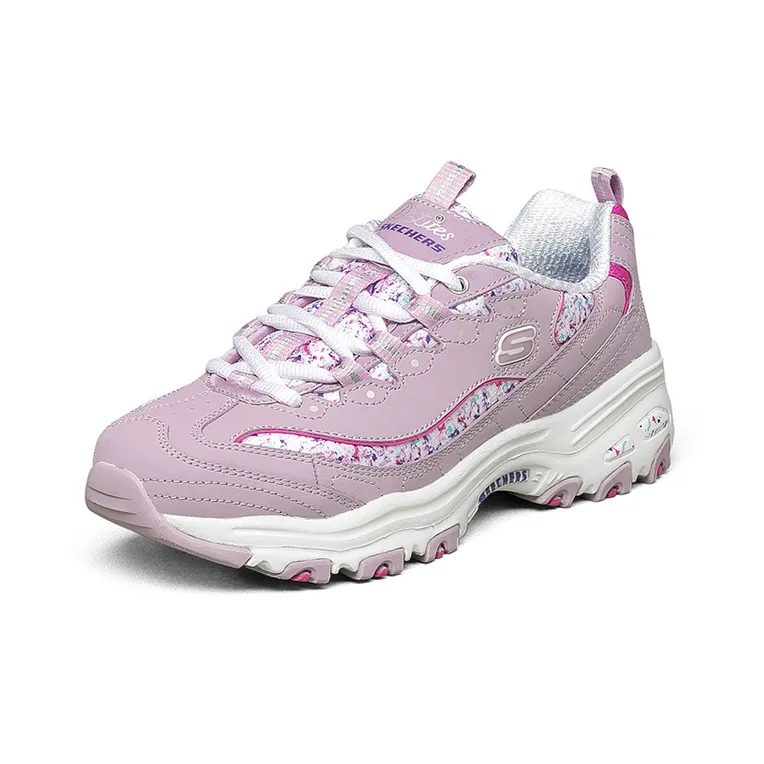 Skechers D'Lites Dad Shoes Red Women's-2