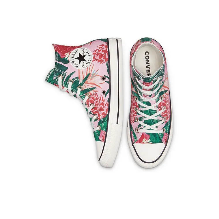 Converse Chuck Taylor All Star High 'Jungle Scene Pink Floral Print'-4