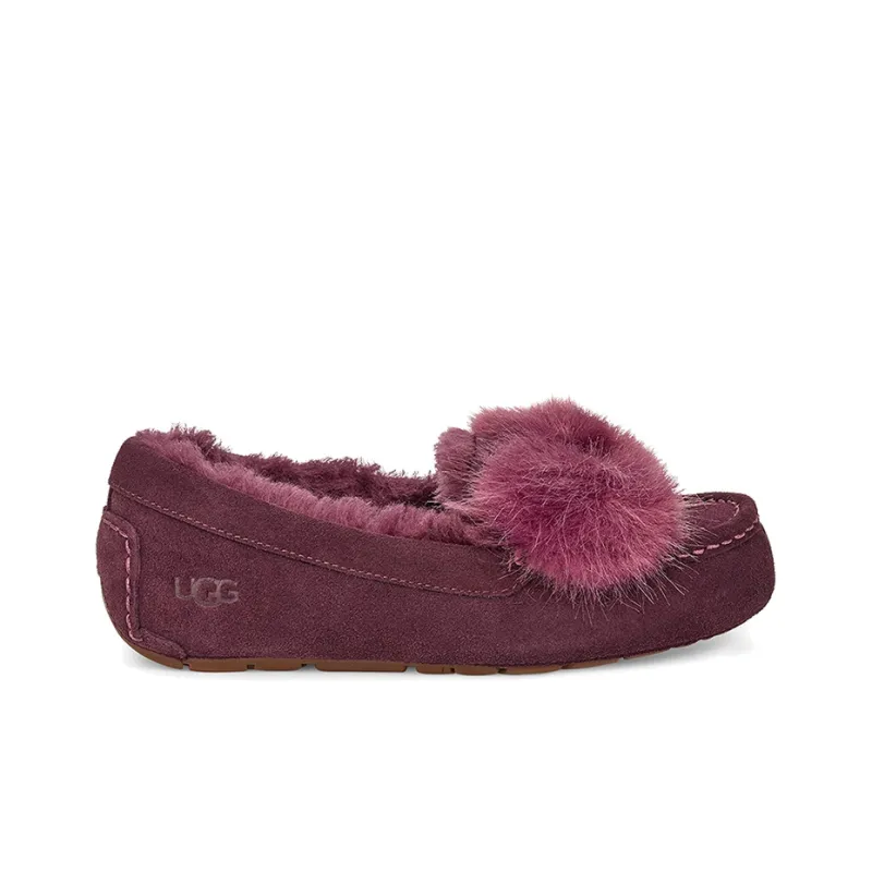 UGG Holiday Ansley Puff Bow 'Purple Red' Women's-1