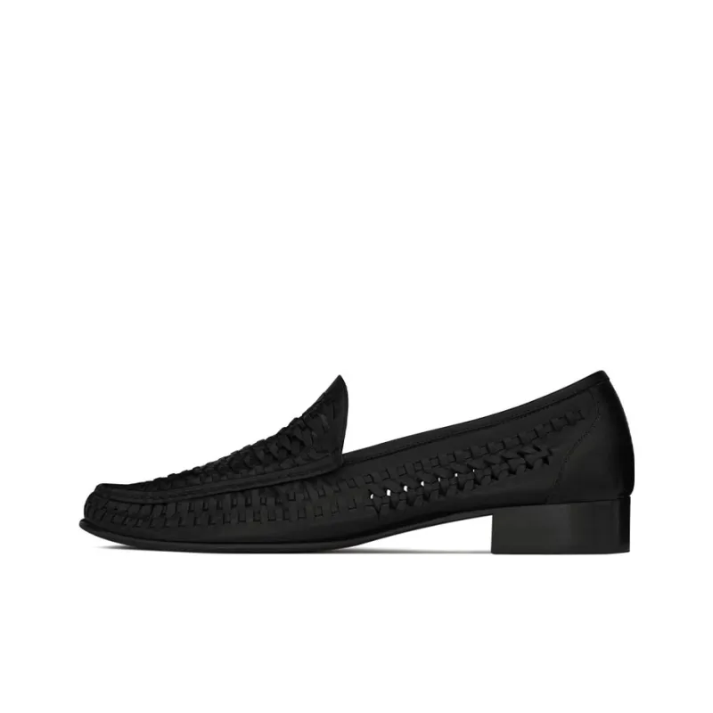 SAINT LAURENT Swann Loafers Men's Black-0