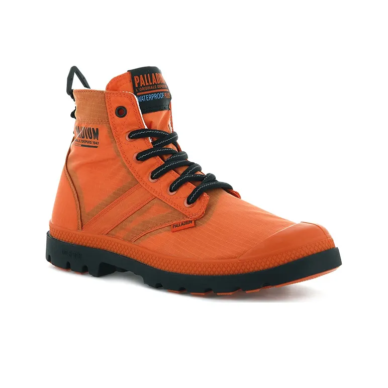 Palladium Pampa Lite Vapor Wp Anti-Slip And Wear-Resistant Breathable High-Top Canvas Shoes Unisex Orange-2