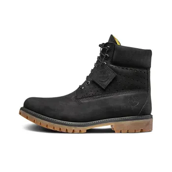 Timberland 6 Inch Premium Perforated Boot 'Black Nubuck'