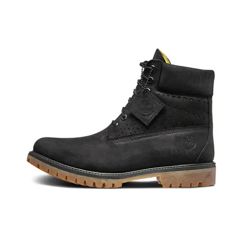 Timberland 6 Inch Premium Perforated Boot 'Black Nubuck'