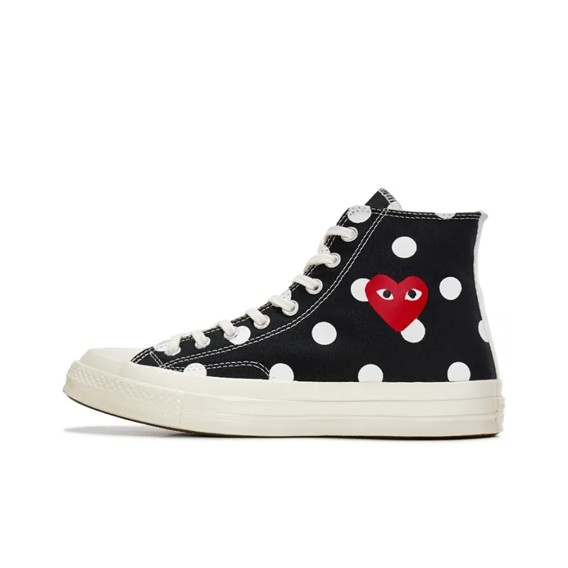 Converse Chuck Taylor All Star 70 Hi Comme Des Garcons Play Polka Dot Black-0
