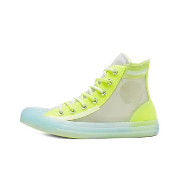 Converse Translucent Mesh Utility Chuck Taylor All Star High Top Volt White 'Yellow Blue White' Women's