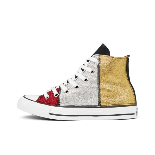 Converse Chuck Taylor All Star Canvas Shoes Unisex High-Top Red/Silver/Yellow