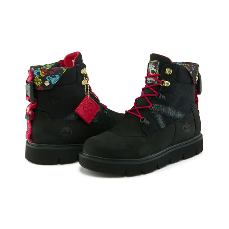 Timberland Abrasion Resistant Knee High Outdoor Boots Men's Black-4