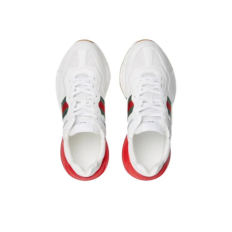 GUCCI Rhyton Daddy Shoes White Red Green Reflective-3