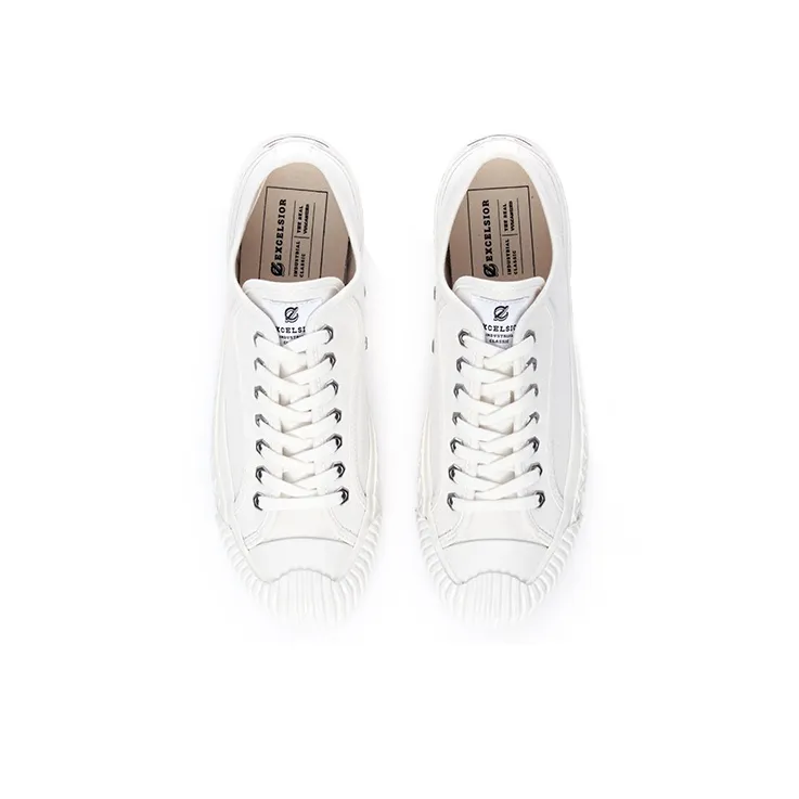 Excelsior Canvas Shoes Unisex Low-Top Classic White-3
