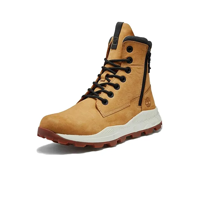 Timberland Brooklyn Side Zip Sneaker Wide Fit Boot 'Wheat Nubuck'-2