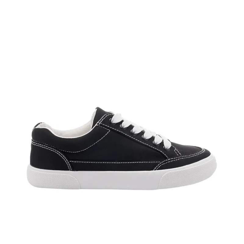 Warrior Breathable And Lightweight Low Top Canvas Shoes Women's Black-1
