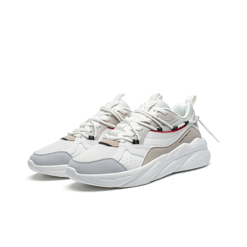 XTEP Chunky Sneakers Men Low-Top Gray-1