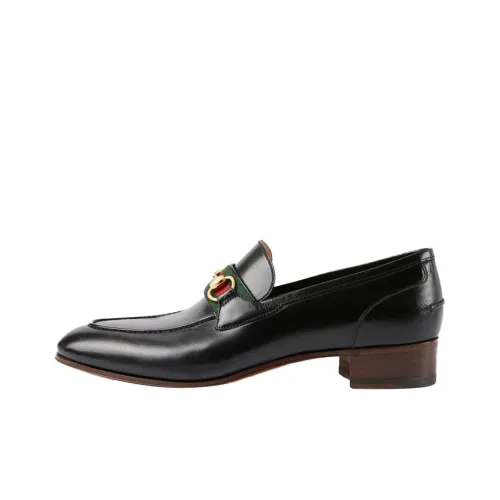 GUCCI Horsebit Leather Loafers Women's