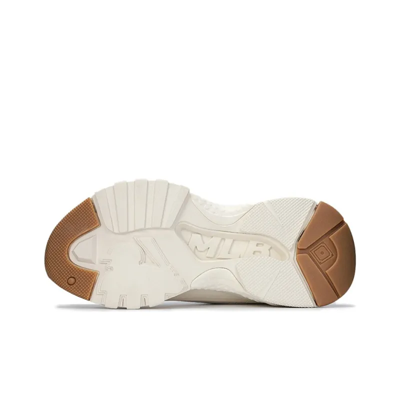 MLB Chunky High Anti Slip Wear Resistant High Top Canvas Shoes Unisex White-5