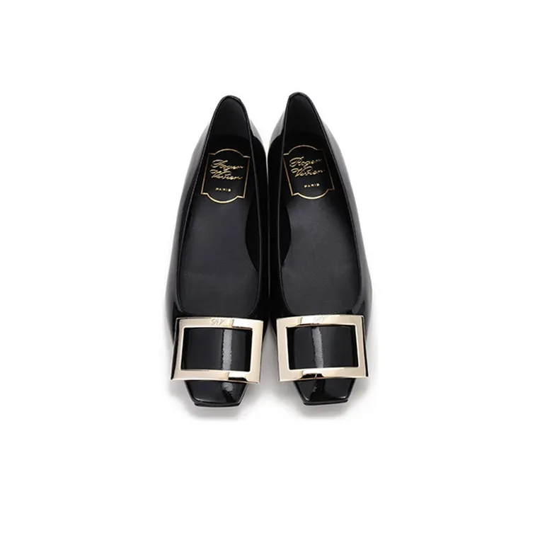 Roger Vivier Trompette Buckle Ballerina Flats Women's-3