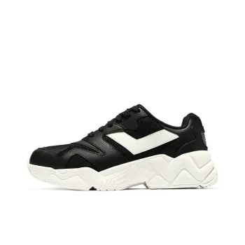 PONY Cushioning, Wear Resistant, Breathable, Coverage, Balance, Height Increasing Low Top Chunky Sneakers Women's Black