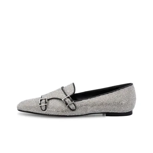 Santoni Sequin-embellished Buckle -detail Loafers