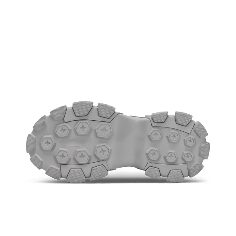 HART DAVIS Deconstructed Style Height Increasing Low Top Chunky Sneakers Unisex Gray-6
