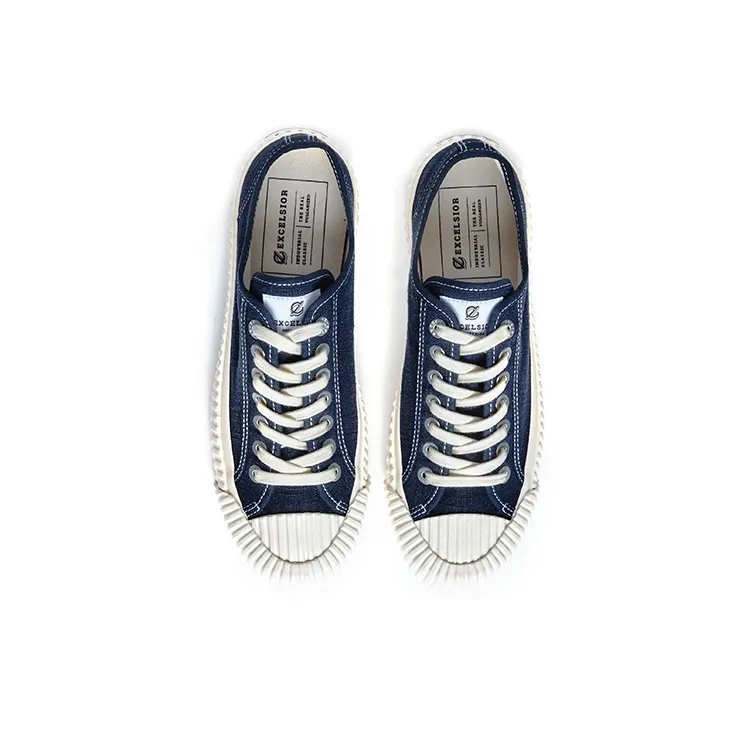 Excelsior Canvas Shoes Unisex Low Top Nordic Blue-3