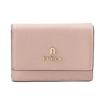 Furla Leather Wallet Mini Women's Apricot