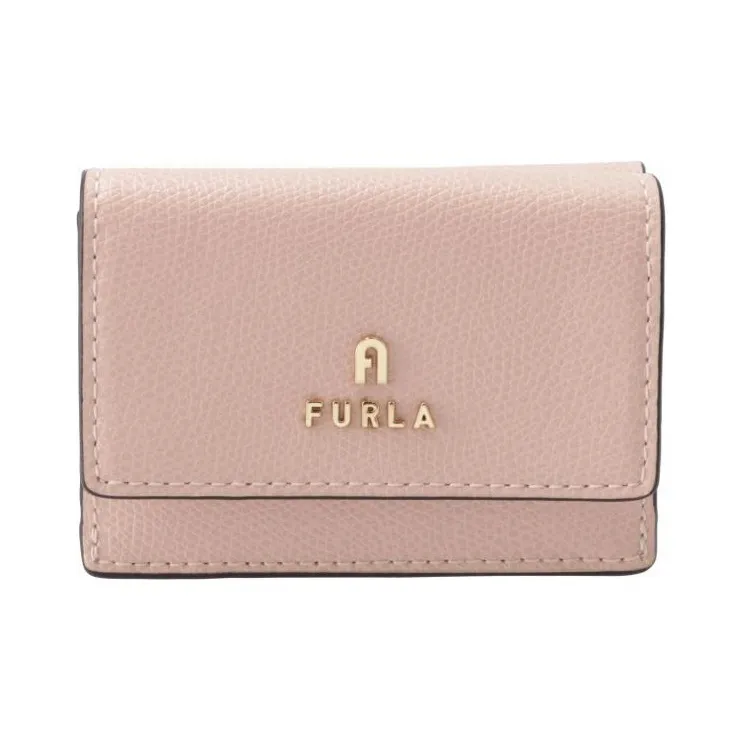 Furla Leather Wallet Mini Women's Apricot-0