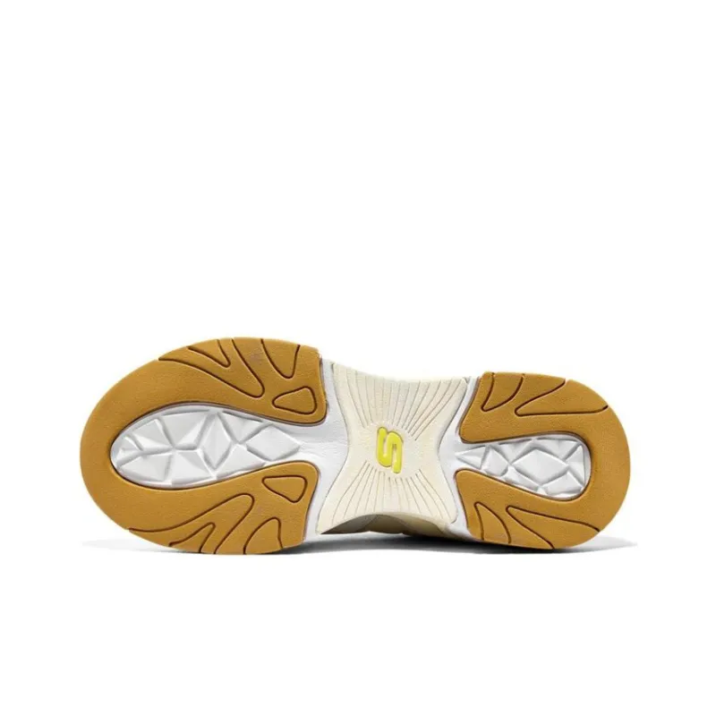 Skechers Stamina V3 Chunky Sneakers Men Low Top White Yellow-4