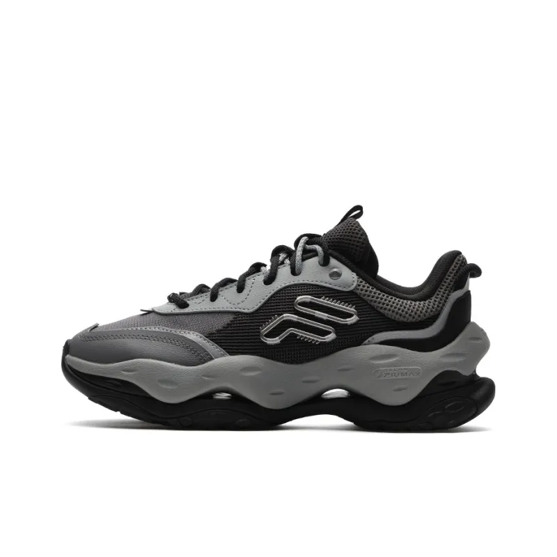 FILA FUSION Cheese Sneakers 'Black Grey' Women's-0
