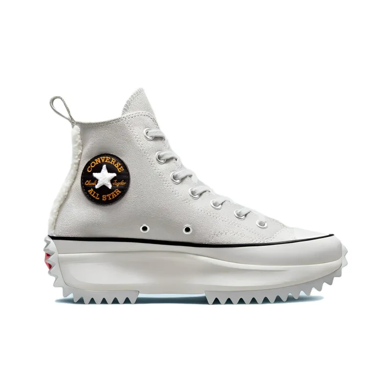 Converse Run Star Hike Hi Sherpa Trim Mouse Grey Women's-1