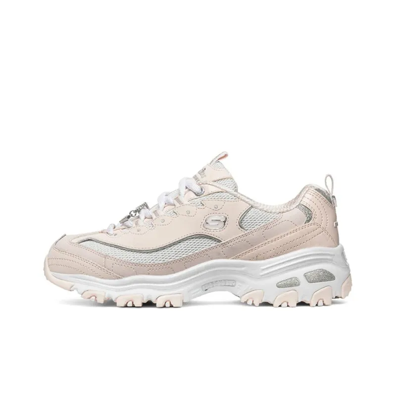 Skechers D'lites 1.0 Running Shoes White/Pink Women's-0