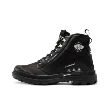 Palladium Pampa Anti-Slip Wear-Resistant Waterproof And Breathable High-Top Canvas Shoes Men's Black