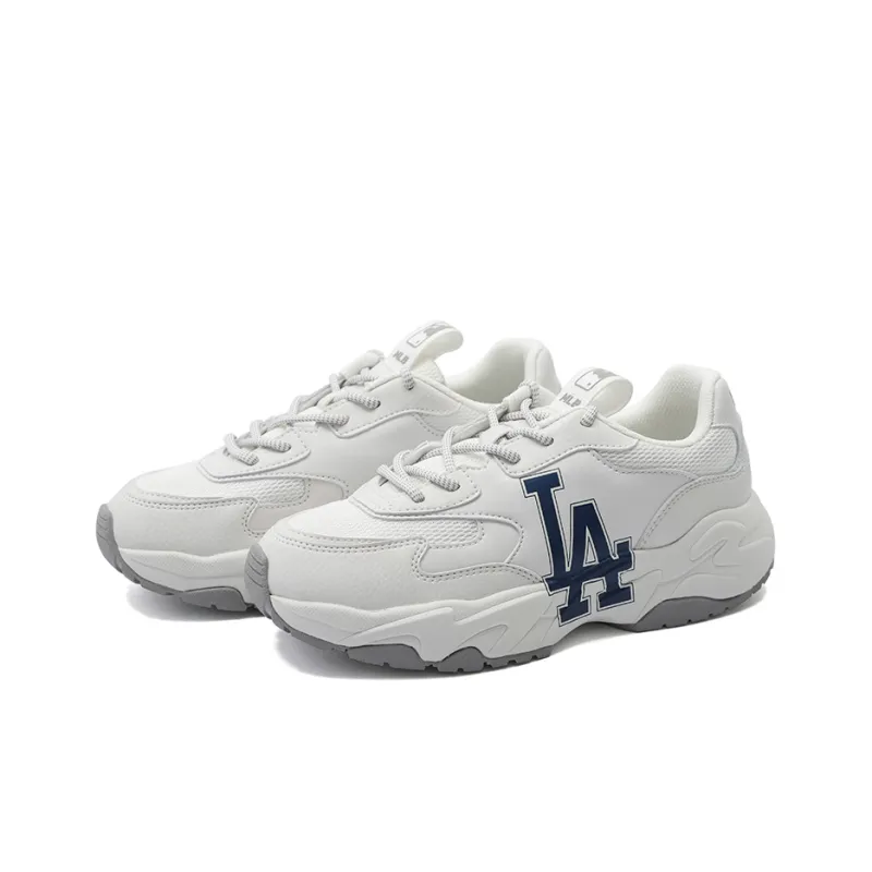 MLB Big Ball Chunky Breathable Height Increasing Low Top Chunky Sneakers Unisex Blue-2